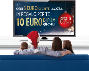 Lavazza e Chili: ogni 5€ di caffè ricevi 10€ di film e serieTv!