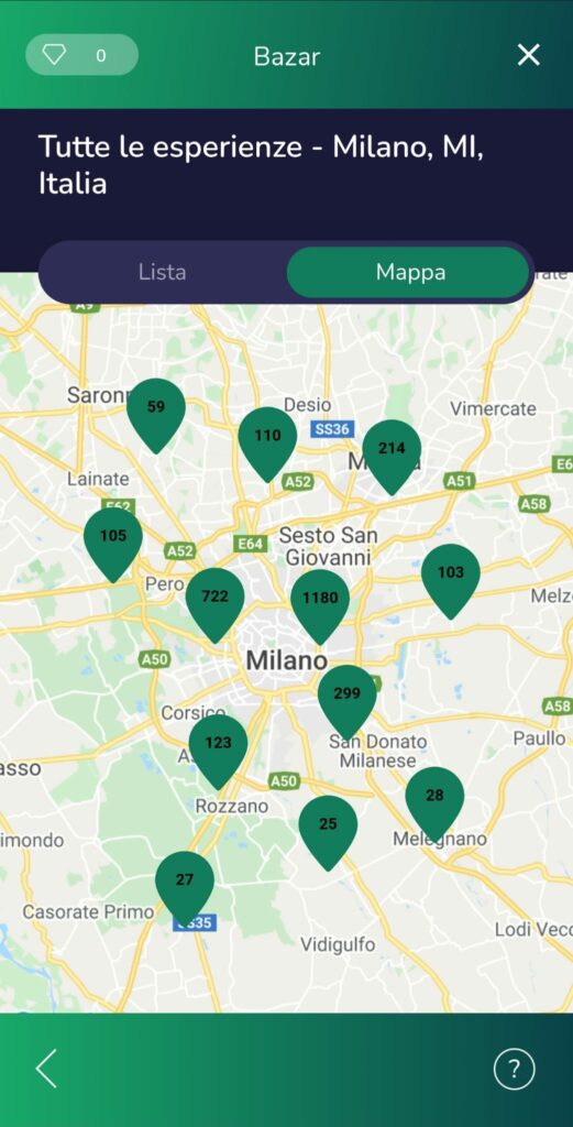 Esperienze disponibili su Milano