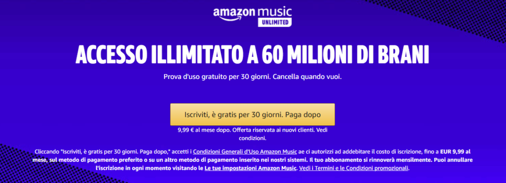 amazon music unlimited - risparmiare su Amazon