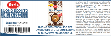 codice sconto Bucaneve MaxiGocce XL