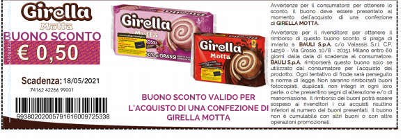 coupon girella motta