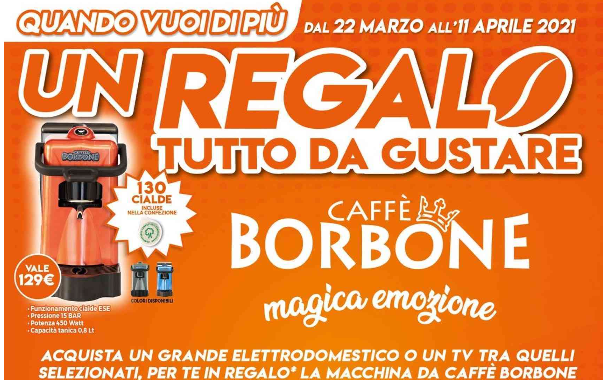 Expert ti regala la macchina da caffè Borbone