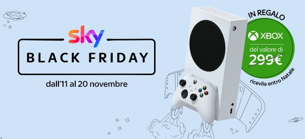 Sky regala una Xbox Series S ai nuovi abbonati