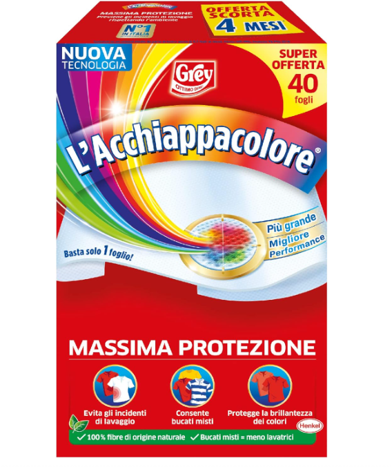 Grey L’Acchiappacolore 40 Fogli in offerta a 3,90€ su Amazon